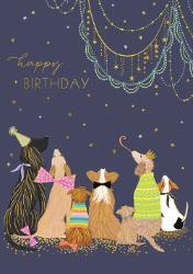 Party Dogs Birthday Greeting Card