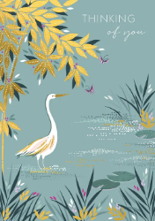 Crane & Pond Thinking of You Greeting Card