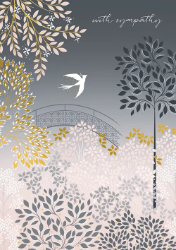 Dove & Bridge Sympathy Greeting Card