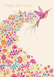 Hummingbird Birthday Greeting Card
