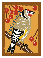 Goldfinch Blank Greeting Card