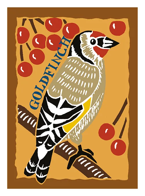 Goldfinch Blank Greeting Card