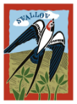 Swallow Blank Greeting Card