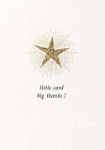 Star Big Thank You Greeting Card