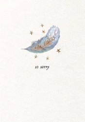Feather Sorry Sympathy Greeting Card