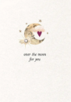 Over The Moon Love Greeting Card