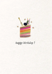 Slice Cake Birthday Greeting Card