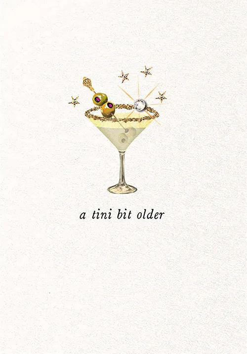 Tini Bit Older Birthday Greeting Card