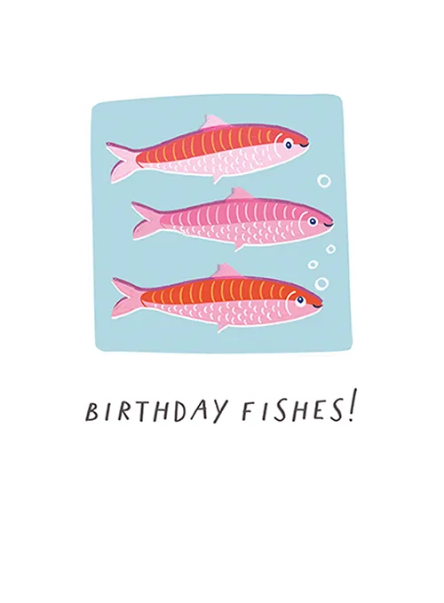 Fishes Birthday Greeting Card
