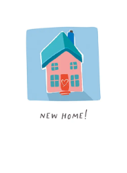 Heart New House Greeting Card