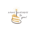 Slice Cake Birthday Greeting Card