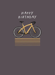 Bike Birthday Greeting Card