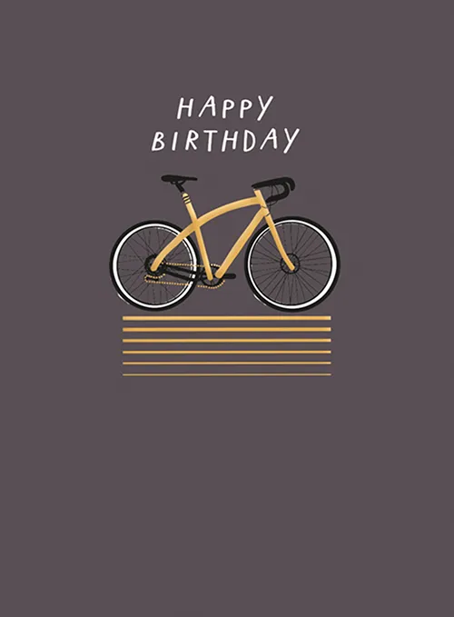 Bike Birthday Greeting Card