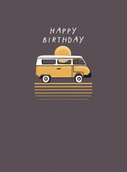 Campervan Birthday Greeting Card