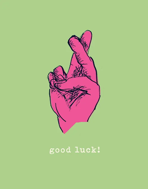 Fingers Crossed Good Luck Greeting