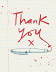 Pen Thank You Greeting Card
