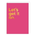 Let Get It On Song Love Card 