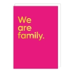 We Are Family Song Friendship Card 