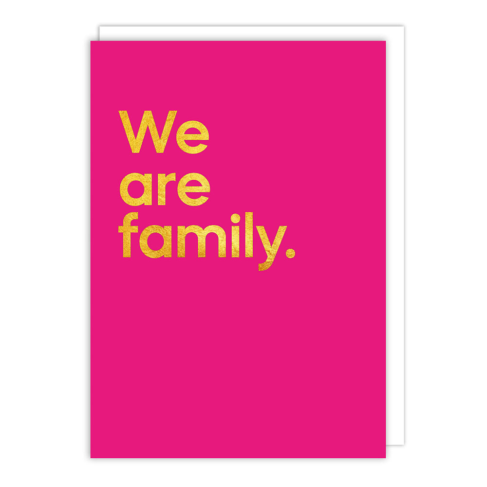 Say it with songs we are family song friendship card srm255