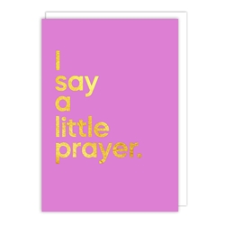 Say Little Prayer Song Friendship Card 