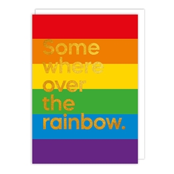 Somewhere Over The Rainbow Song Friendship Card 