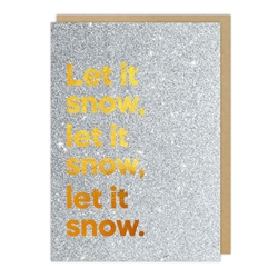 Let It Snow Song Christmas Card Christmas