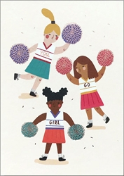 Cheer Go Girl Friendship Card 