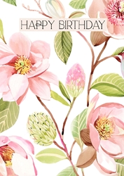 Magnolia Birthday Card