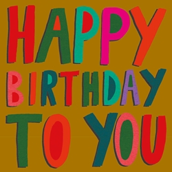 Text Foil Birthday Card Birthday
