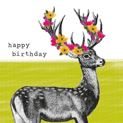 Deep / Flowers - Birthday Card Birthday