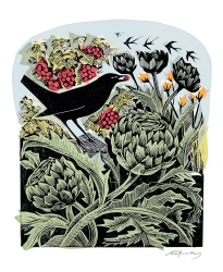 Bird & Artichoke Blank Card