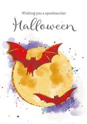 Bats Halloween Card