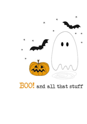 Boo! Ghosts Halloween Card