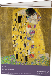 Klimt Embrace Note Card Wallet