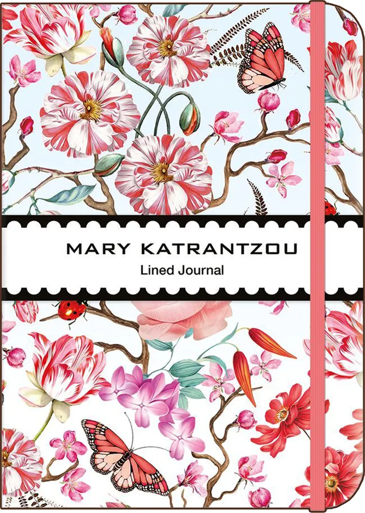 Red Floral Journal