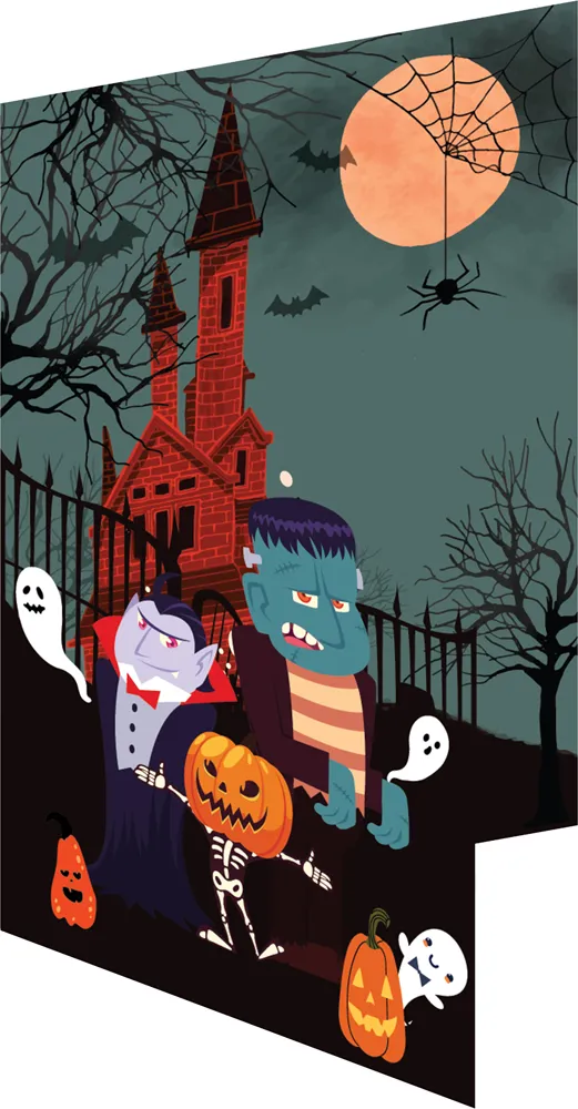 Monster Halloween Card