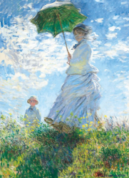 Woman Parasol Blank Card