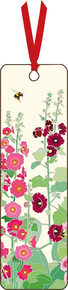 Hollyhocks Bookmark