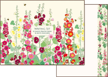 Hollyhocks Writing Set
