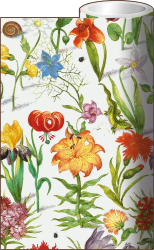 Floral Manuscript Roll Wrap