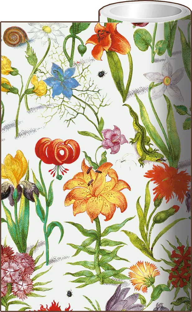 Floral Manuscript Roll Wrap