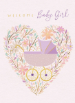 Pink Pram Blank Card
