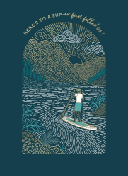 Paddle Boarder Birthday Card