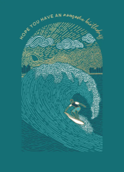 Wave Rider Birthday Card