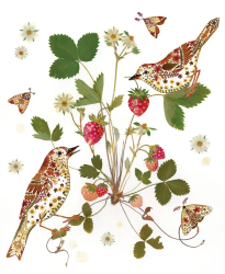 Strawberry Thief Blank Card