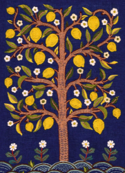 Tree Embroidery Blank Card