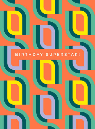 Superstar Birthday Greeting Card