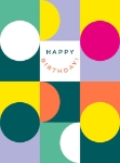 Circles Birthday Greeting Card