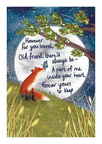 However Far Friendship Greeting Card