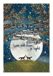 Love Shine Light Friendship Greeting Card